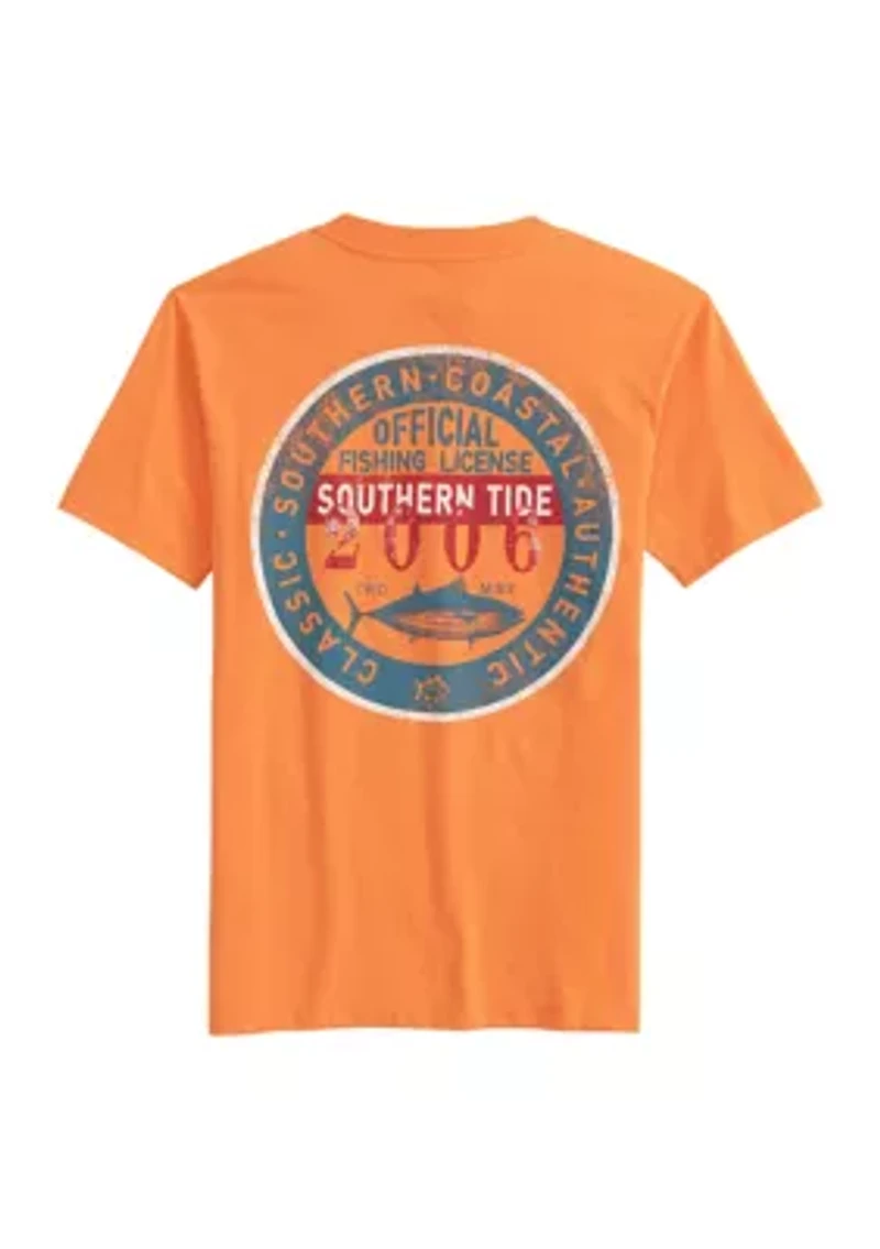 Boys 8-20 Official Fishing Badge Graphic T-Shirt