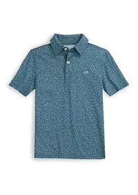 Boys 8-20 Youth Driver Iguana Glee Printed Performance Polo Shirt