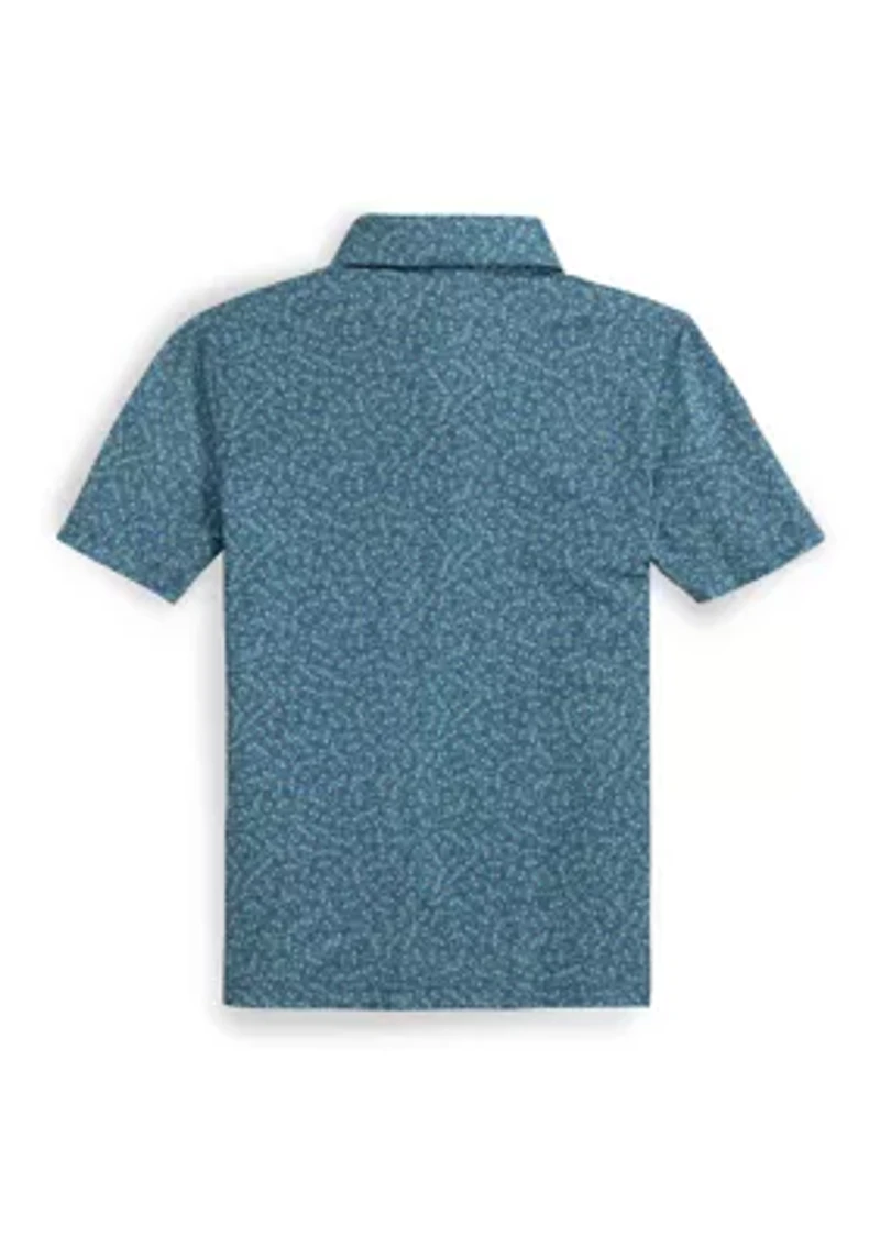 Boys 8-20 Youth Driver Iguana Glee Printed Performance Polo Shirt