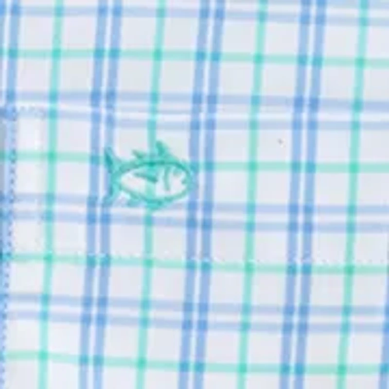 Boys 8-20 Turnberry Plaid Intercoastal Long Sleeve Sport Shirt