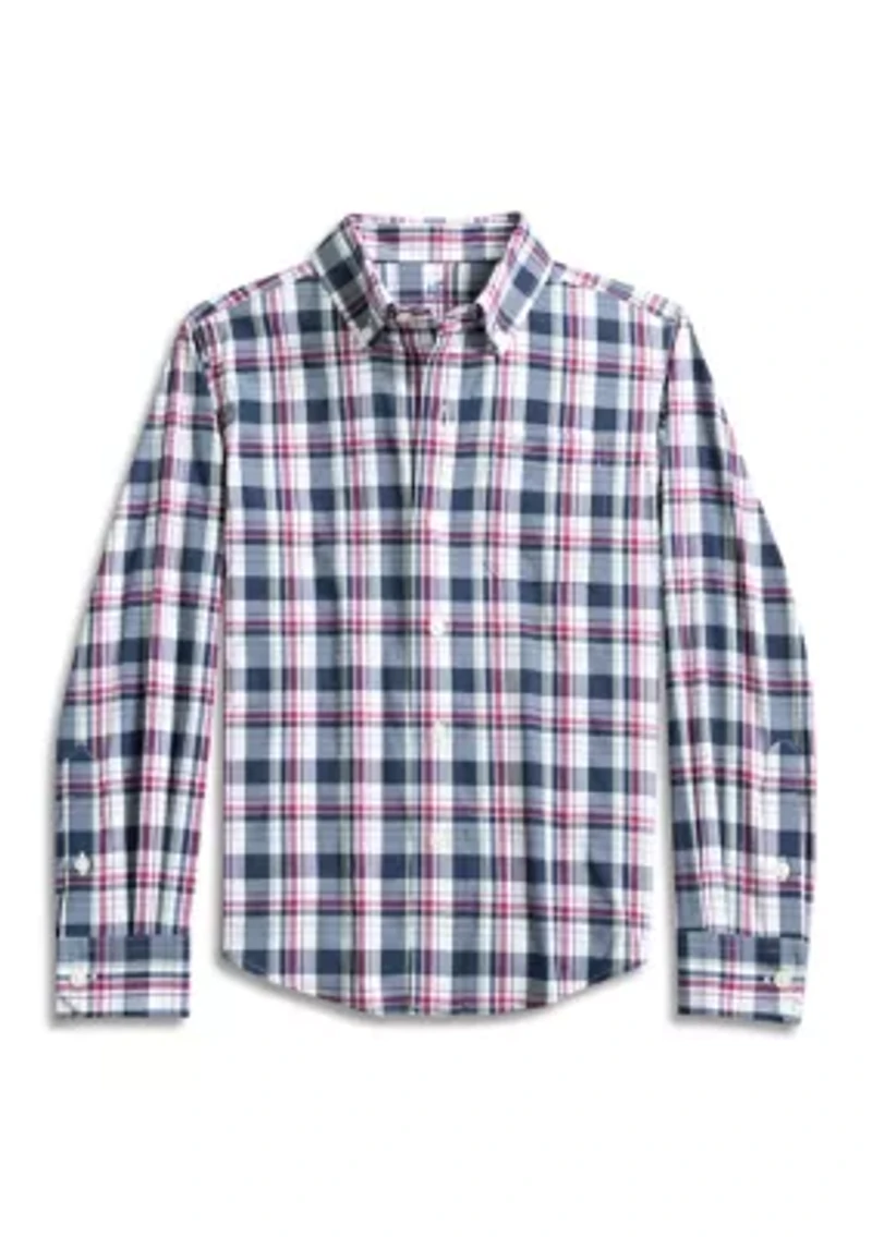 Boys 8-20 Breakwater Plaid Long Sleeve Woven Shirt