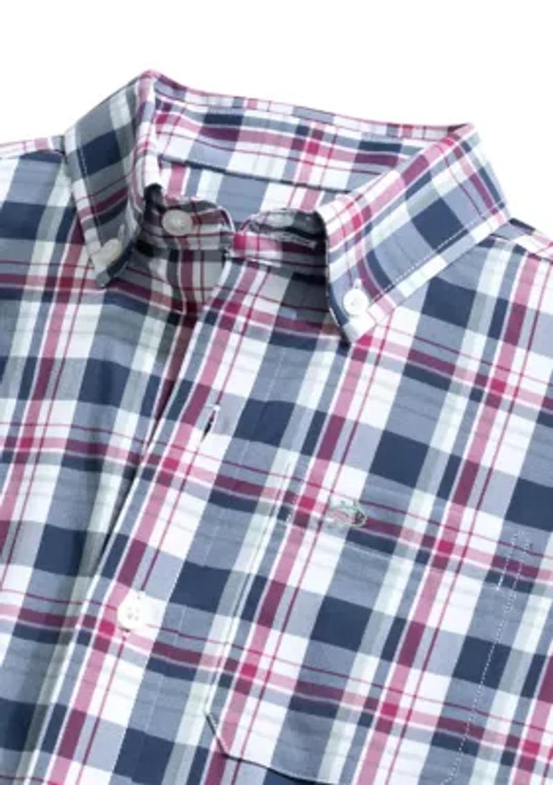 Boys 8-20 Breakwater Plaid Long Sleeve Woven Shirt