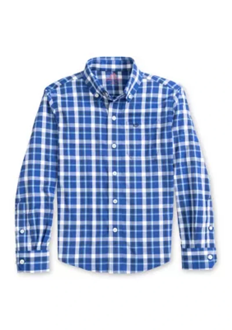 Boys 8-20 Long Sleeve Ridge Plaid Shirt