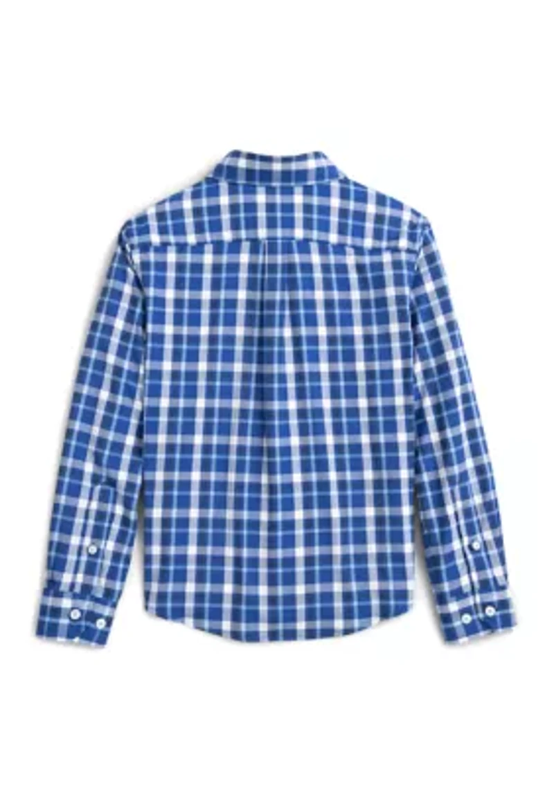 Boys 8-20 Long Sleeve Ridge Plaid Shirt