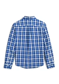 Boys 8-20 Long Sleeve Ridge Plaid Shirt