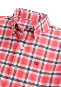 Beachrock Plaid Long Sleeve Button Down Shirt