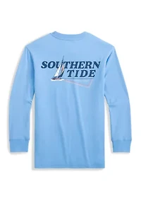 Boys 8-20 Long Sleeve Retro Sail Graphic T-Shirt
