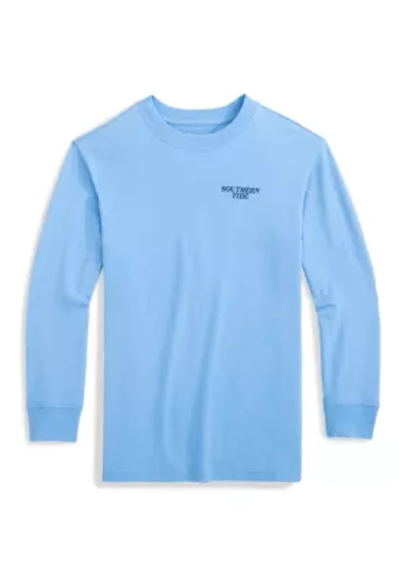 Boys 8-20 Long Sleeve Retro Sail Graphic T-Shirt