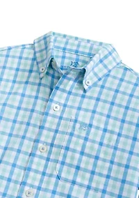 Boys 8-20 Youth Albemarle Plaid Intercoastal Long Sleeve Sport Shirt