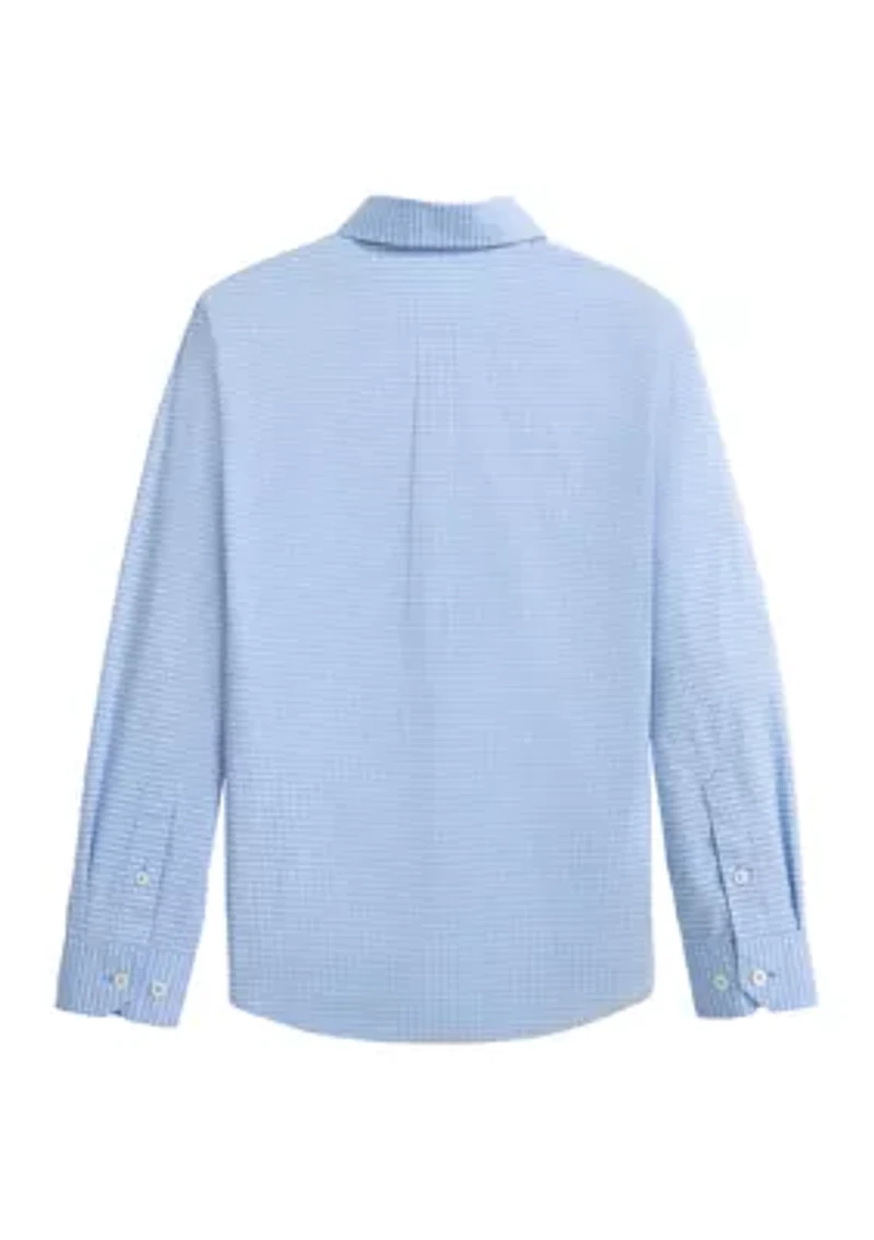 Boys 8-20 Crofton Plaid Long Sleeven Woven Shirt