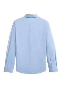 Boys 8-20 Crofton Plaid Long Sleeven Woven Shirt