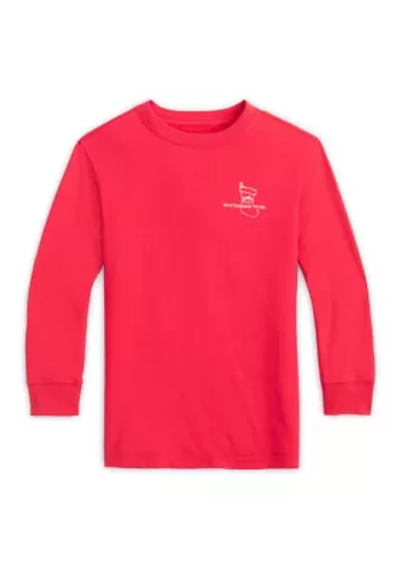 Boys 8-20 Youth Cozy Fireplace Long Sleeve Tee