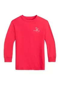 Boys 8-20 Youth Cozy Fireplace Long Sleeve Tee
