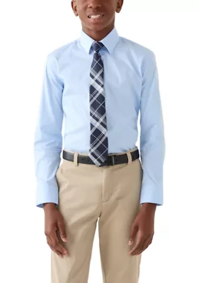 Boys 8-20 Classic Shirt and Tie Set