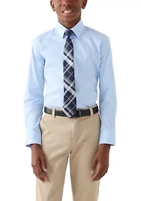 Boys 8-20 Classic Shirt and Tie Set