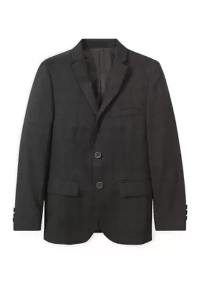 Boys 8-20 Plaid Blazer