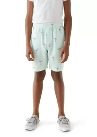 Boys 8-20 Flamingo Print Shorts