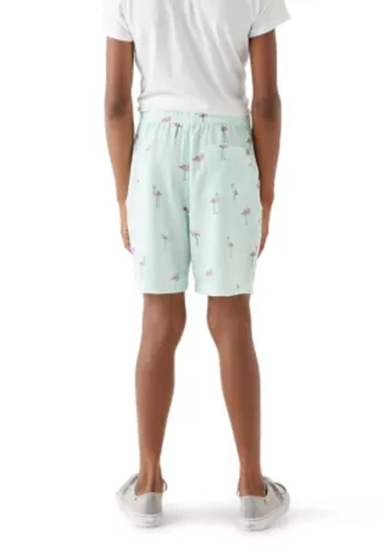 Boys 8-20 Flamingo Print Shorts