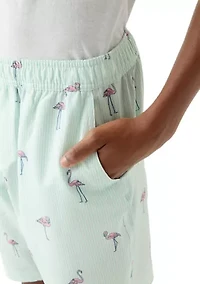 Boys 8-20 Flamingo Print Shorts