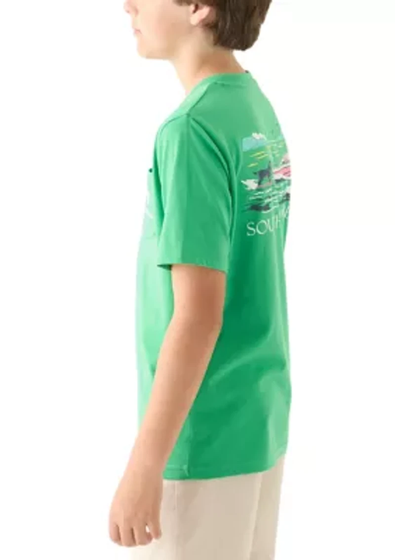 Boys 8-20 Water Ski Dog Graphic T-Shirt