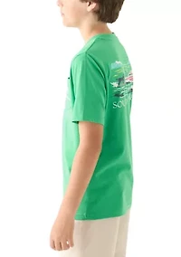 Boys 8-20 Water Ski Dog Graphic T-Shirt