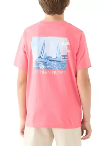 Boys 8-20 Sailboat Graphic T-Shirt