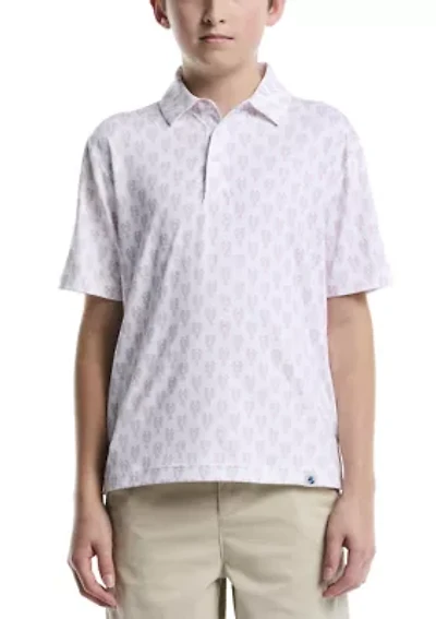 Boys 8-20 Lobster Printed Polo Shirt