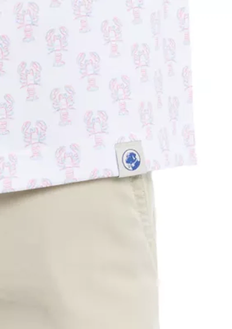 Boys 8-20 Lobster Printed Polo Shirt