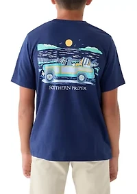 Boys 8-20 Short Sleeve Beach Trip Graphic T-Shirt