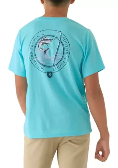 Boys 8-20 Fishing Graphic T-Shirt