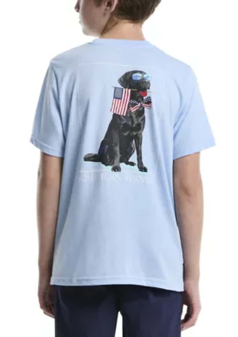 Boys 8-20 Patriotic Dog Graphic T-Shirt
