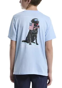 Boys 8-20 Patriotic Dog Graphic T-Shirt