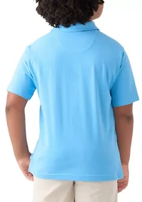 Boys 8-20 Solid Seaside Polo Shirt
