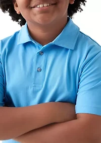 Boys 8-20 Solid Seaside Polo Shirt