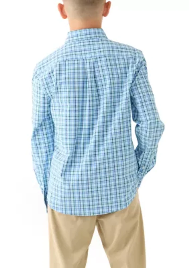 Boys 8-20 Long Sleeve Plaid Flannel Shirt