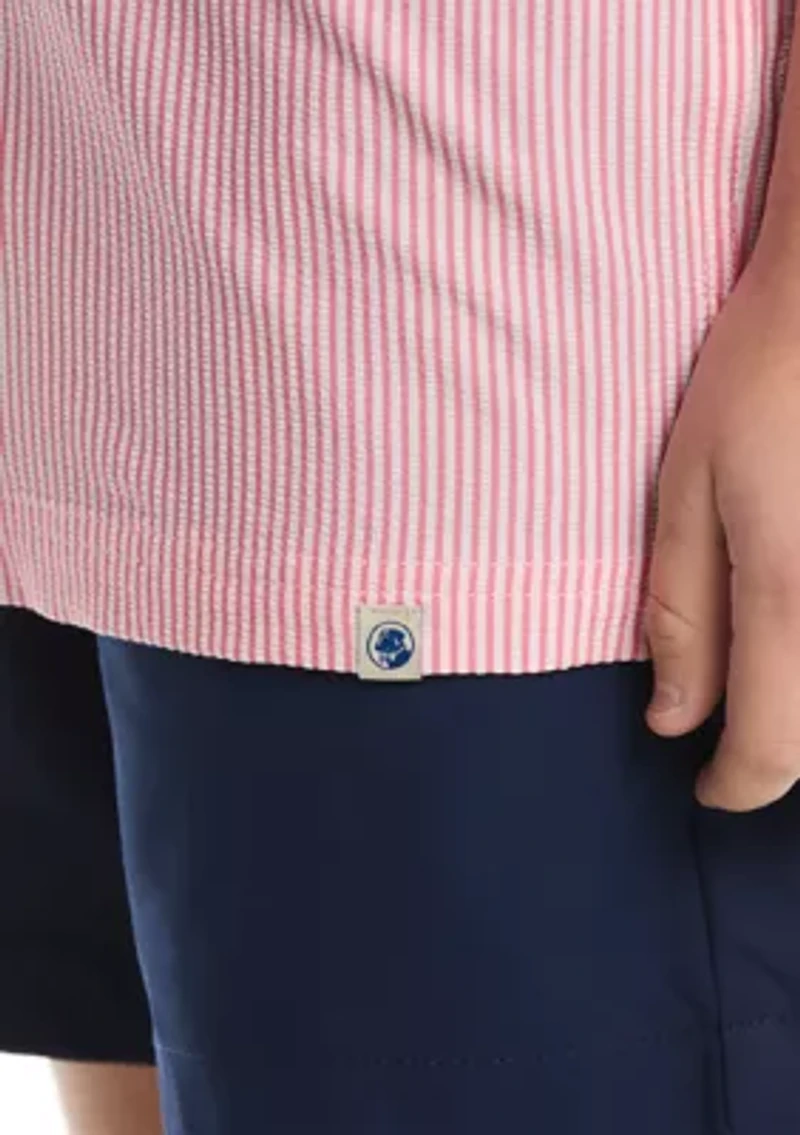 Boys 8-20 Seersucker Striped Shirt