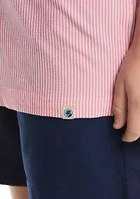 Boys 8-20 Seersucker Striped Shirt