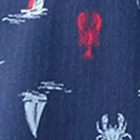 Boys 8-20 Patriotic Nautical Print Woven Button Up Shirt