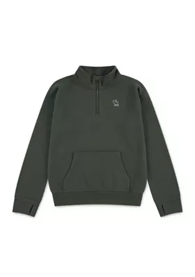 essential 1/4 zip pullover