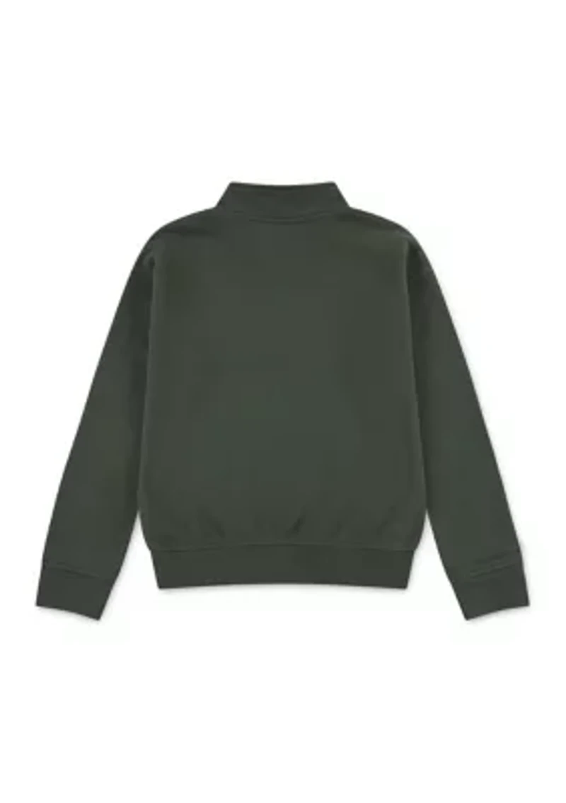 essential 1/4 zip pullover