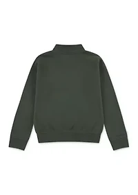 essential 1/4 zip pullover