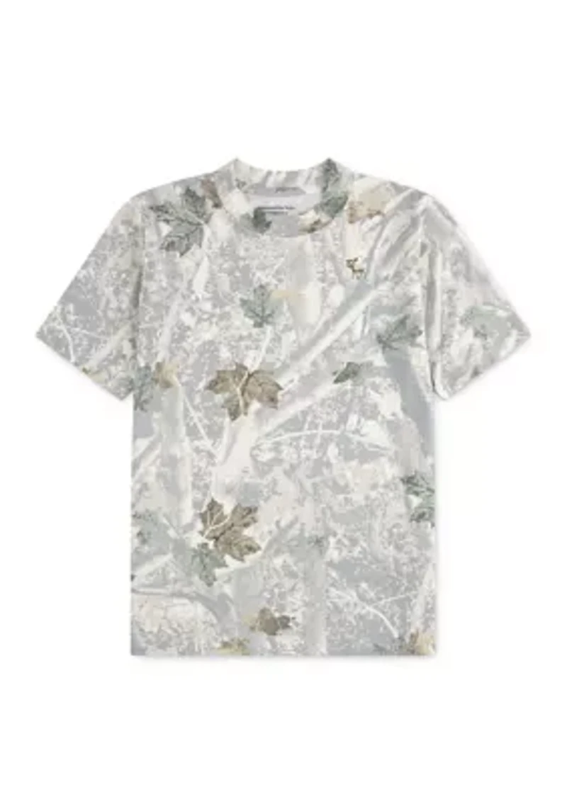short sleeve camo print t-shirt
