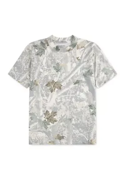 short sleeve camo print t-shirt