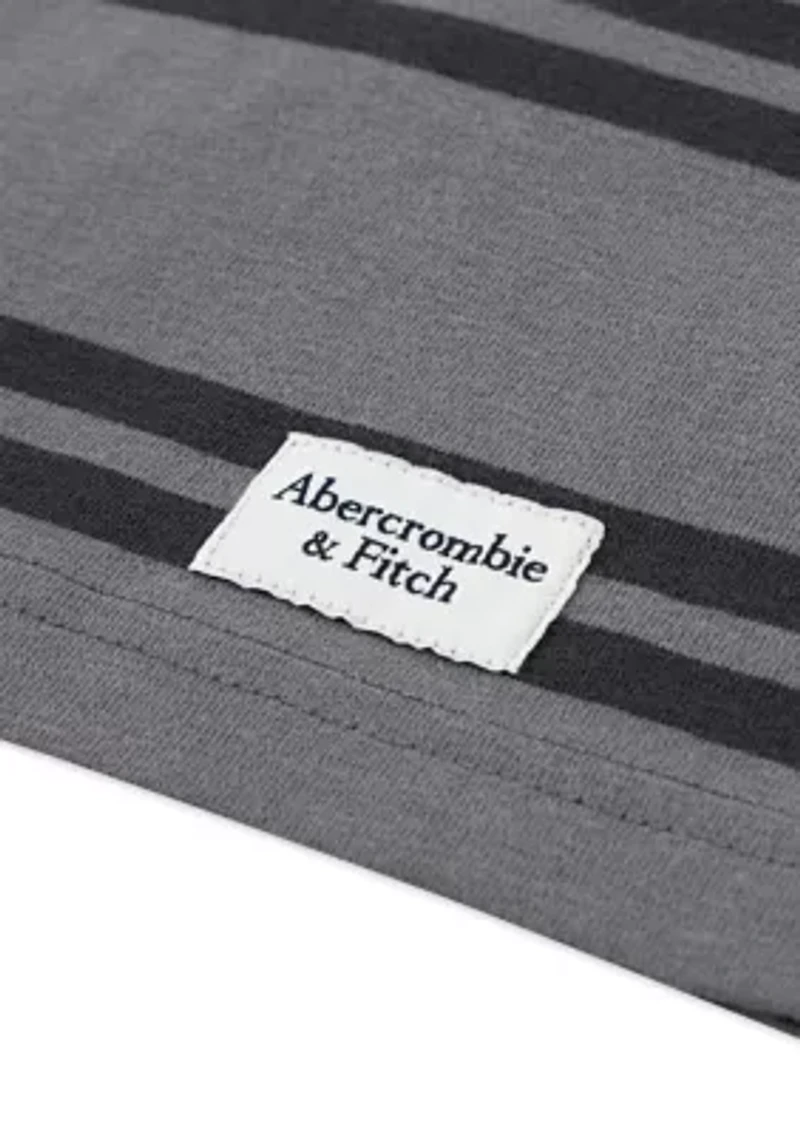 long sleeve rugby stripe polo shirt