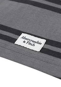 long sleeve rugby stripe polo shirt