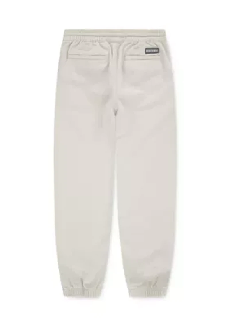 slim twill joggers