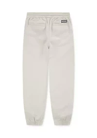 slim twill joggers