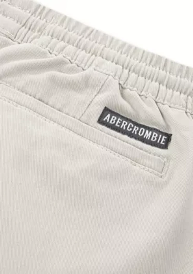 slim twill joggers