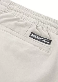 slim twill joggers