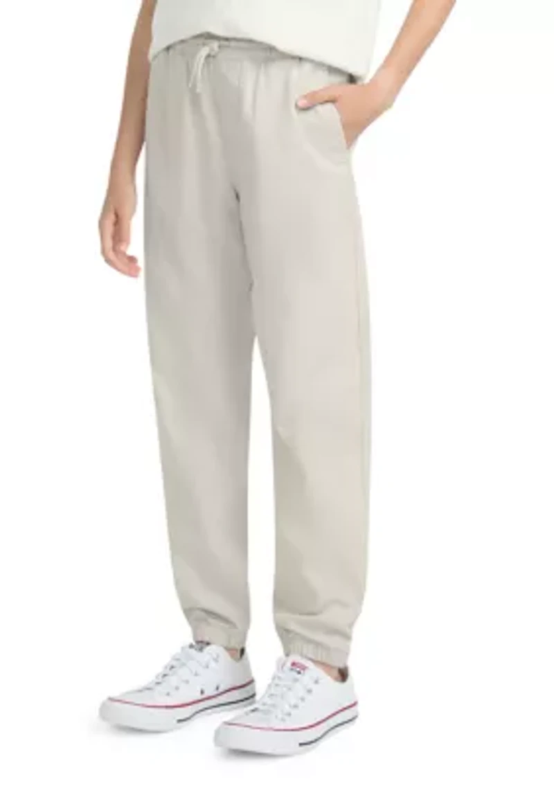 slim twill joggers